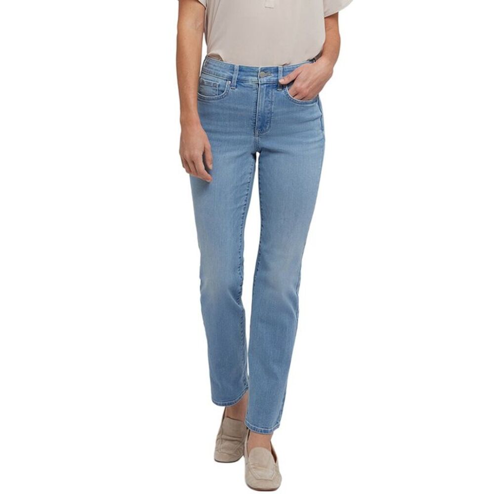 NYDJ Women's‎ Straight Leg Jeans in Light Blue Wash